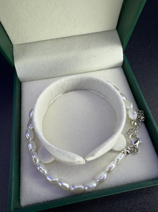 Bracelet de perles d'eau de mer