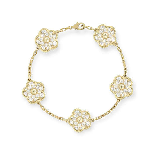 Diamonte Clover bracelet