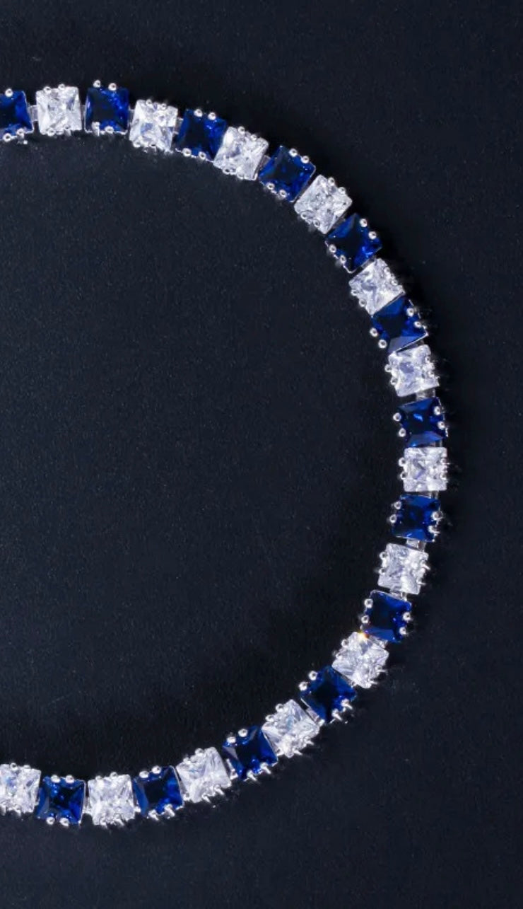 Sapphire tennis bracelet