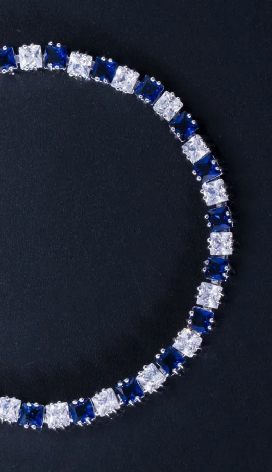 Sapphire tennis bracelet INSURED