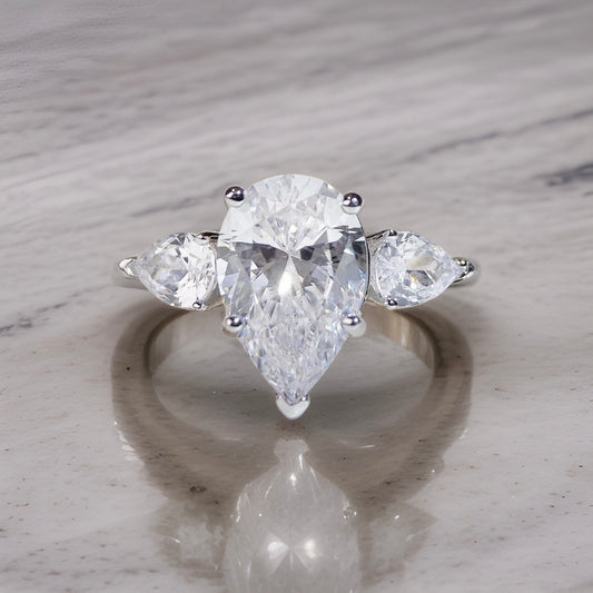 Rosalyn pear ring